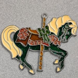 Vintage Sun Catcher Carousel Horse